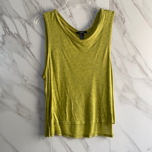green tank top